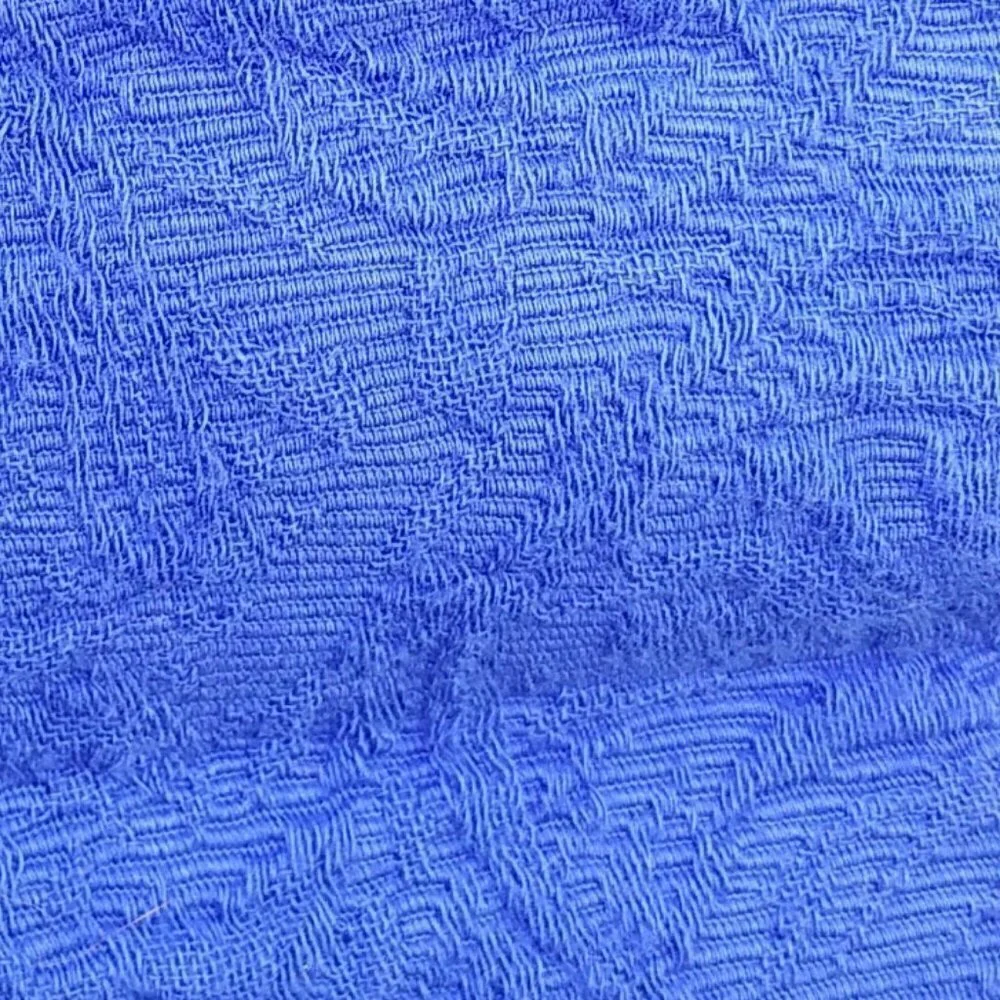 J. Crew Textured Blue Boardwalk Shorts - Elastic Waistband - 2
